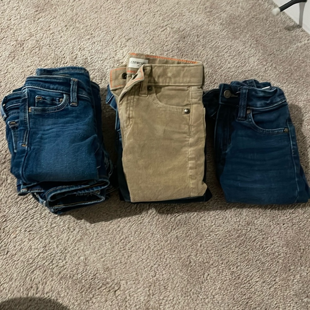 Lot of 7 toddler boys jeans from J.Crew/Crewcuts, Baby Gap, and Joe’s Jeans.